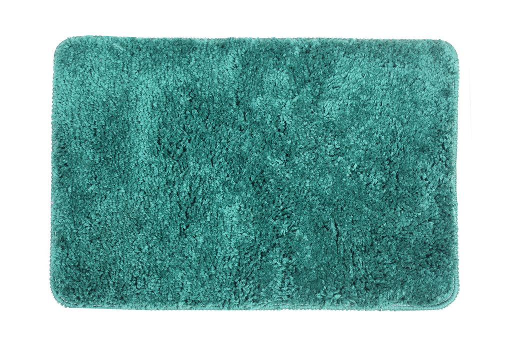 FOURNEDLEE Microfiber Solid Doormats for Home Use (40x60, Green )(2 Piece) Super Absorbent/Anti-Skid Mats for Bathroom/Bedroom/Door Mat/Kitchen/Floor Mat
