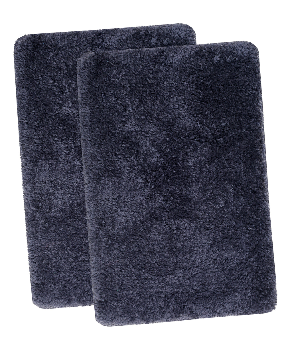 FOURNEDLEE Microfiber Solid Doormats for Home Use (40x60, Grey)(2 Piece) Super Absorbent/Anti-Skid Mats for Bathroom/Bedroom/Door Mat/Kitchen/Floor Mat