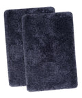 FOURNEDLEE Microfiber Solid Doormats for Home Use (40x60, Grey)(2 Piece) Super Absorbent/Anti-Skid Mats for Bathroom/Bedroom/Door Mat/Kitchen/Floor Mat