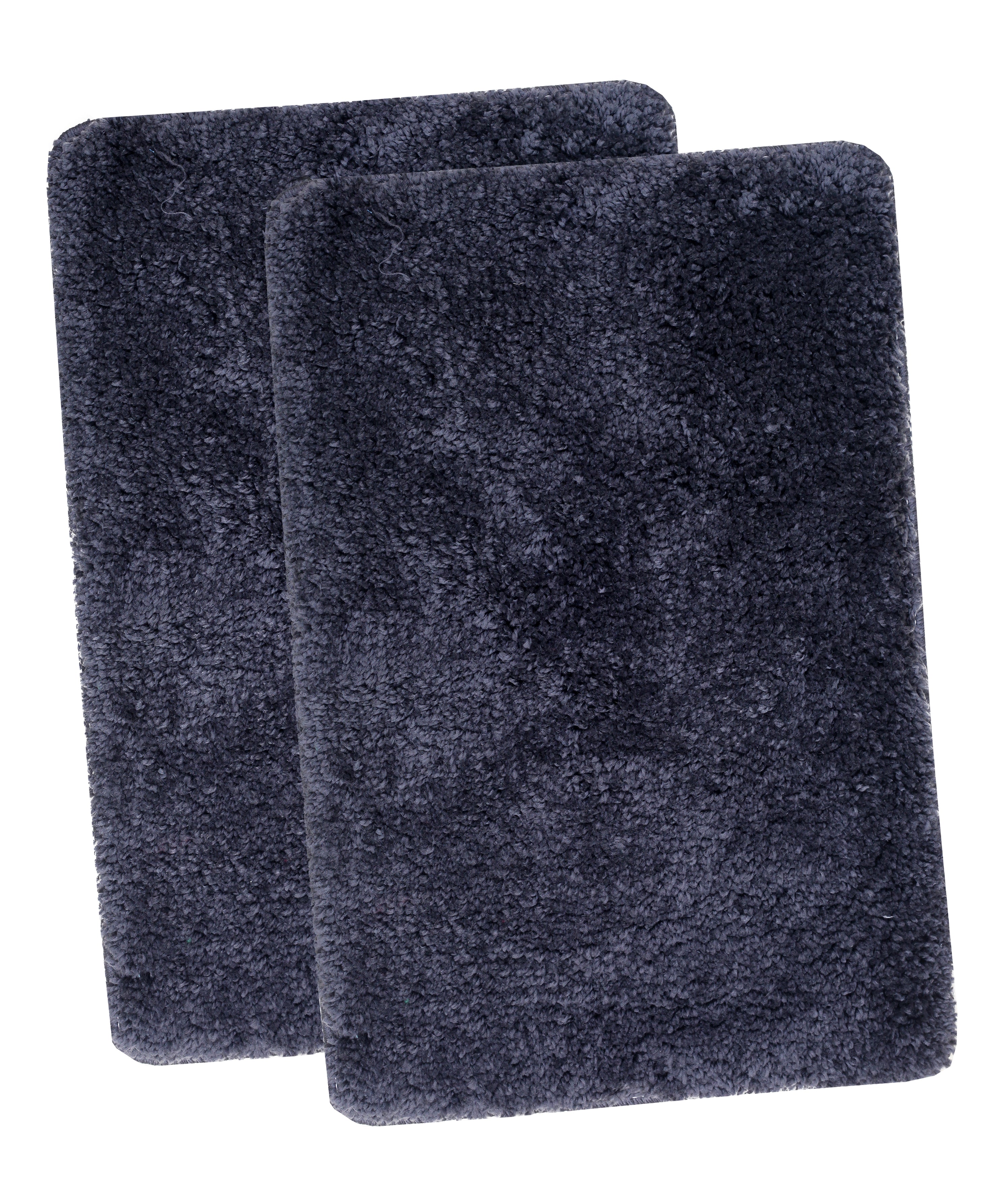 FOURNEDLEE Microfiber Solid Doormats for Home Use (40x60, Grey)(2 Piece) Super Absorbent/Anti-Skid Mats for Bathroom/Bedroom/Door Mat/Kitchen/Floor Mat