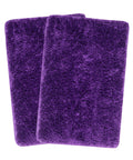 FOURNEDLEE Microfiber Solid Doormats for Home Use (40x60, Purple )(2 Piece) Super Absorbent/Anti-Skid Mats for Bathroom/Bedroom/Door Mat/Kitchen/Floor Mat