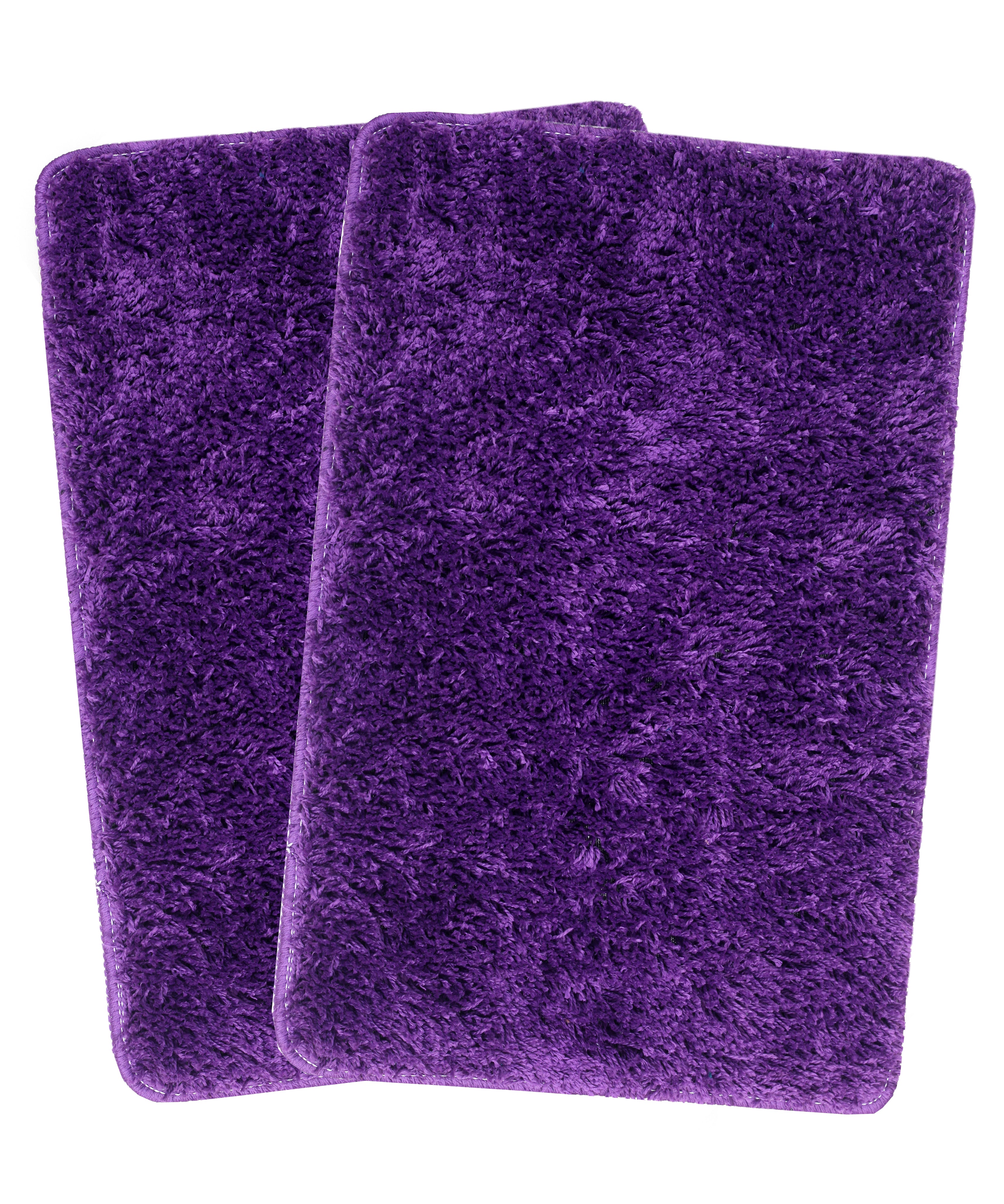 FOURNEDLEE Microfiber Solid Doormats for Home Use (40x60, Purple )(2 Piece) Super Absorbent/Anti-Skid Mats for Bathroom/Bedroom/Door Mat/Kitchen/Floor Mat
