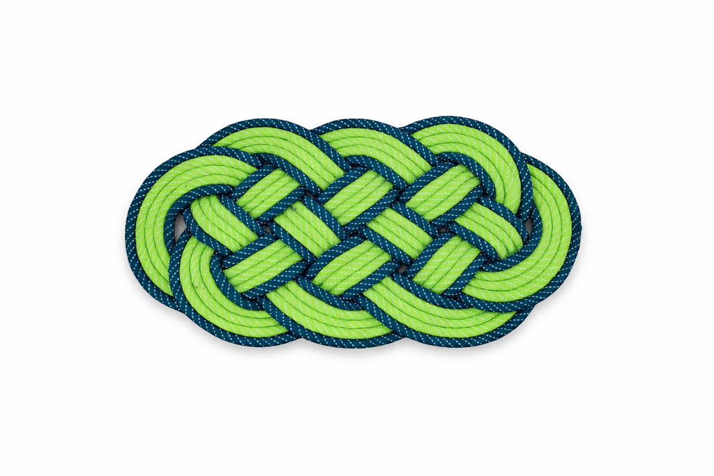 FOURNEDLEE Braided Doormat Green | Floor Mat for Home | Weather Proof PP Yarn | Essential Small Rug for Office, Bedroom & Kitchen| Extra long Oval shape design for Indoor & Outdoor Entrances